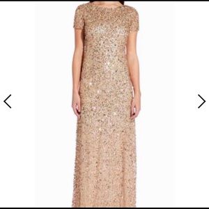 Gold Bridesmaid Dress / Formal Gown